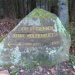 Ri278 Obere Isenach - Ruine Wolfenhuette 100 Mtr